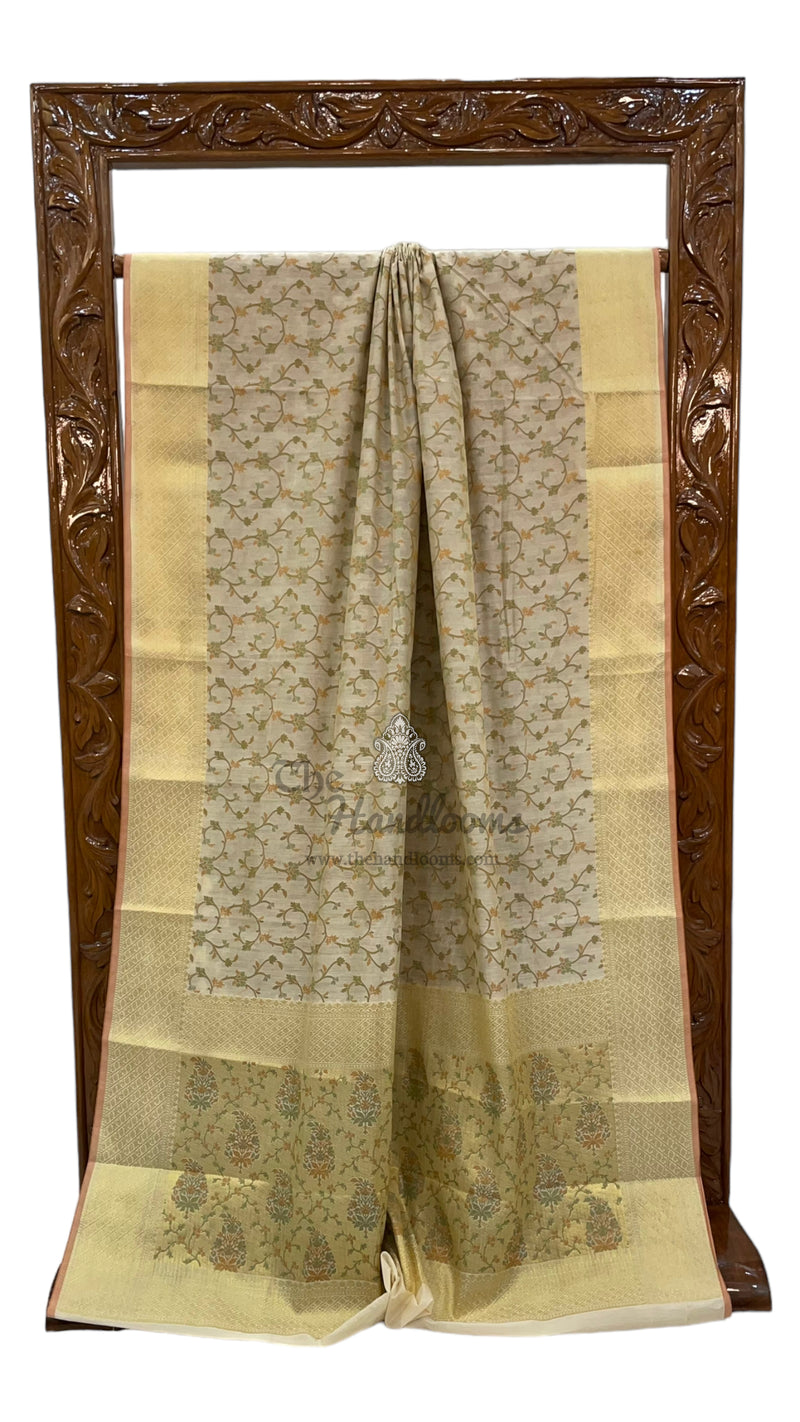 Pure Cotton Banarasi Handloom Saree - The Handlooms