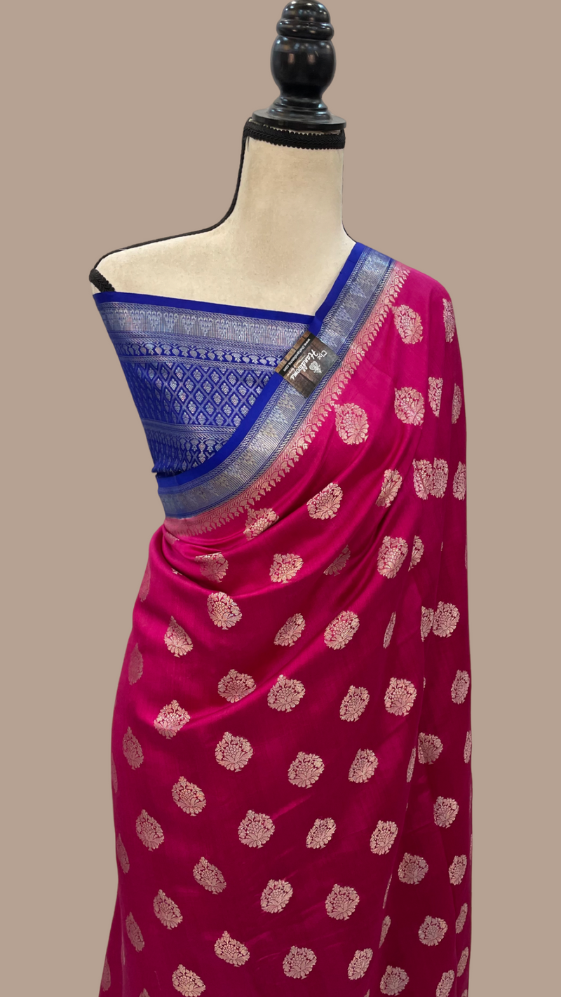 Pure Chiniya Silk Handloom Banarasi Saree - The Handlooms