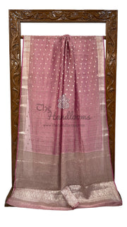 Pure Kora Tissue Crush Handloom Banarasi Saree - The Handlooms