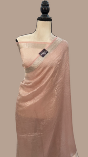 Pure Kora Tissue Handloom Banarasi Saree - The Handlooms