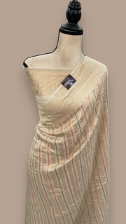 Tussar Georgette Handloom Banarasi Saree - The Handlooms