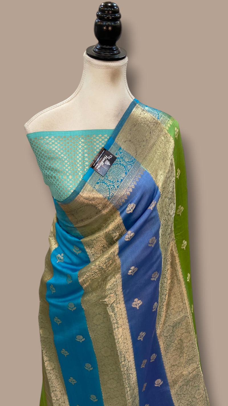 Pure Chiniya Tissue Silk Handloom Banarasi Saree