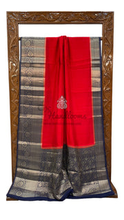 Pure Chiniya Silk Khaddi Handloom Banarasi Saree - The Handlooms