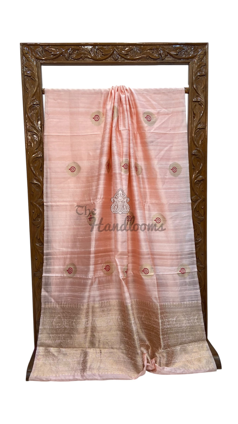 Pure Raw Silk Handloom Banarasi Saree