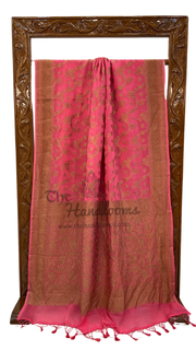 Khaddi Georgette Banarasi Saree -  Antique zari - The Handlooms