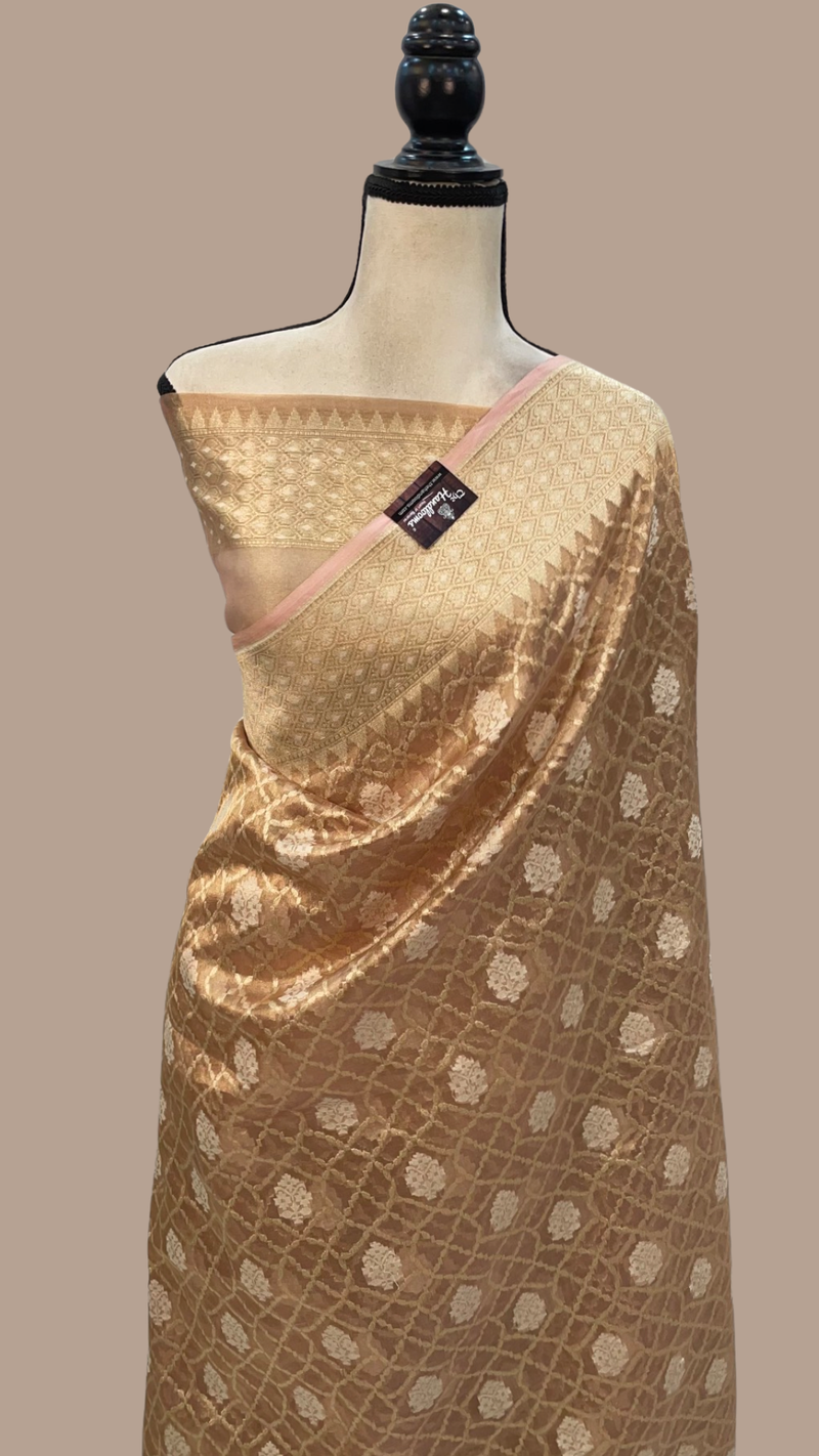Pure Tissue Reshmi zari Banarasi Saree - The Handlooms