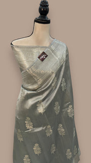 Pure Mango Silk Banarasi Handloom Saree - The Handlooms