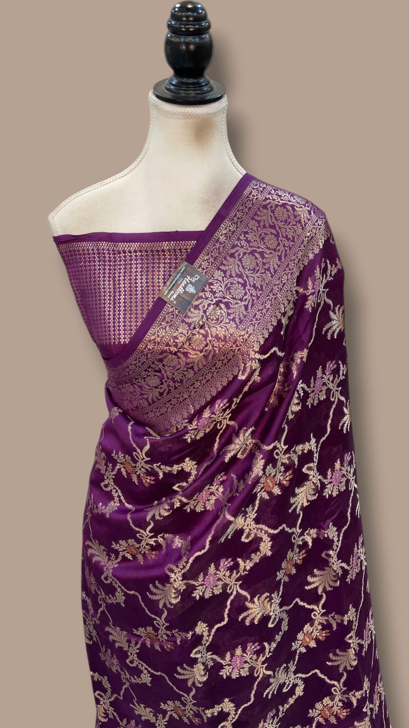 Pure Mango Silk Banarasi Handloom Saree