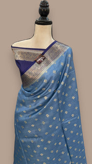 Pure Tussar Silk Handloom Banarasi Saree - The Handlooms