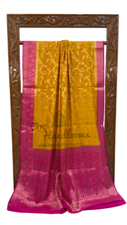 Pure Chiniya Silk Handloom Banarasi Saree - The Handlooms