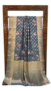 Pure Chiniya Silk Handloom Banarasi Saree - The Handlooms