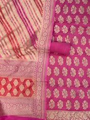 Khaddi Georgette Handlooms Banarasi Dress material - The Handlooms