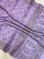Pure Butter Crepe Banarasi Saree - The Handlooms