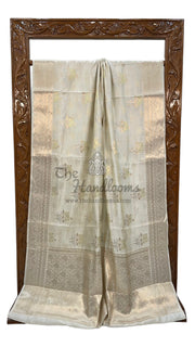 Pure Mango Silk Banarasi Handloom Saree - The Handlooms