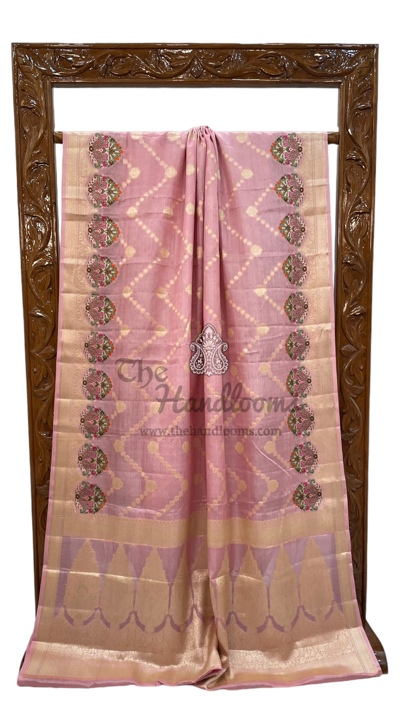 Pure Tussar Silk Handloom Banarasi Saree - The Handlooms