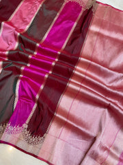 Pure Katan Silk Banarasi Handloom Saree - Rangkat - The Handlooms