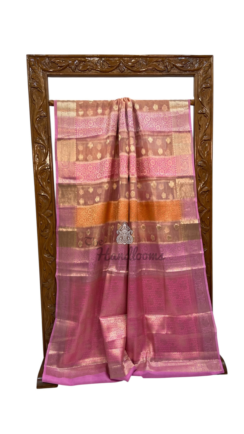 Pure Chiniya Tissue Silk Handloom Banarasi Saree