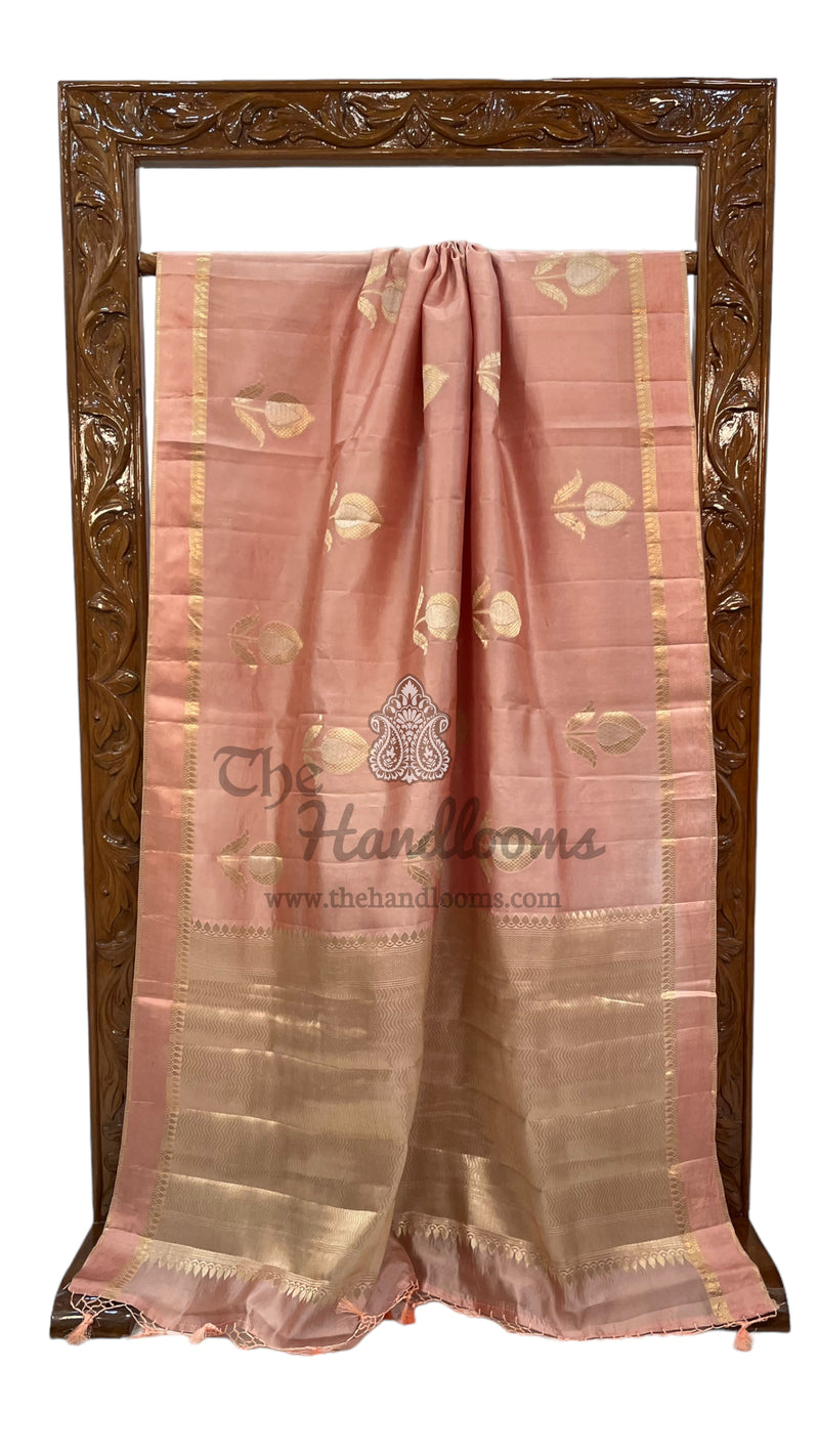 Pure Mango Silk Banarasi Handloom Saree - The Handlooms