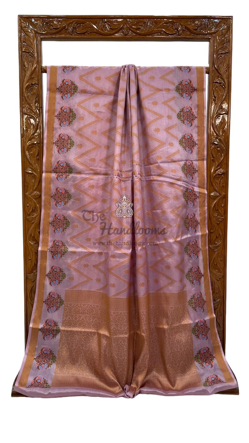 Pure Tussar Silk Handloom Banarasi Saree - The Handlooms