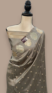 Pure Mango Silk Banarasi Handloom Saree - The Handlooms