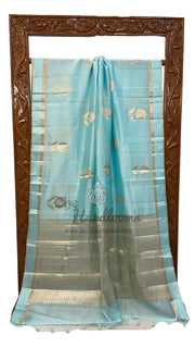 Pure Mango Silk Banarasi Handloom Saree - The Handlooms