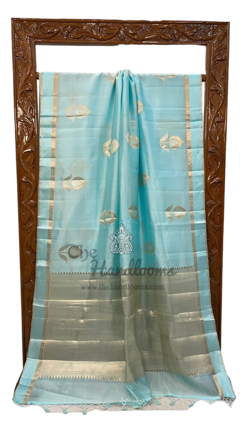 Pure Mango Silk Banarasi Handloom Saree - The Handlooms