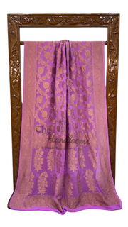 Khaddi Georgette Banarasi Saree -  Antique zari - The Handlooms