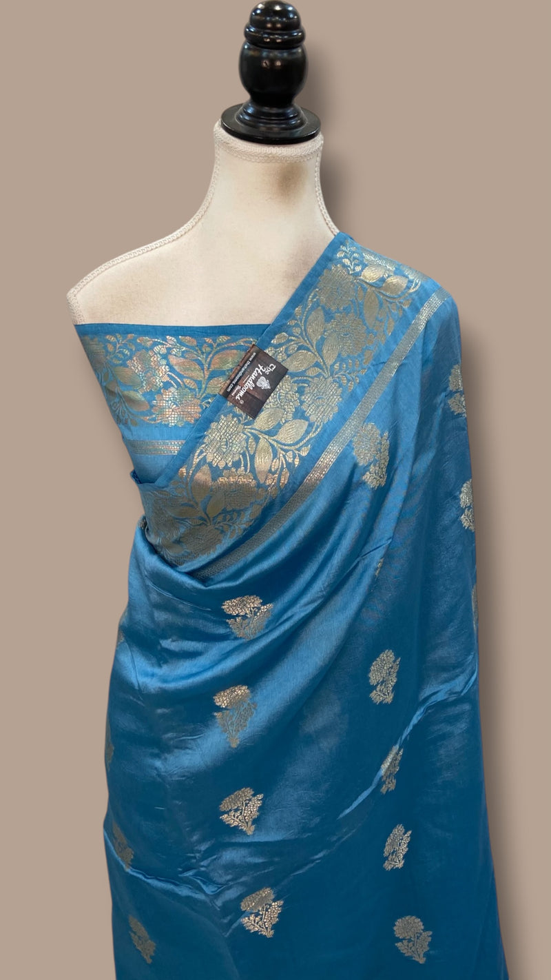 Pure Mango Silk Banarasi Handloom Saree - The Handlooms