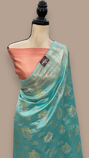 Pure Mango Silk Banarasi Handloom Saree - The Handlooms