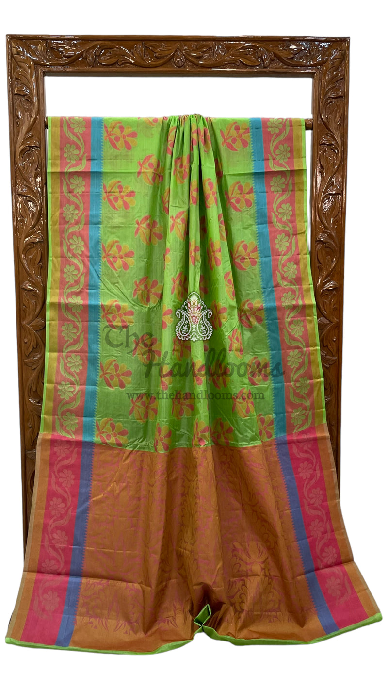 Pure Tussar Silk Handloom Banarasi Saree - The Handlooms