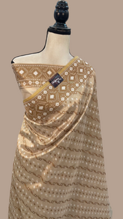Pure Kora Tissue Handloom Banarasi Saree - The Handlooms