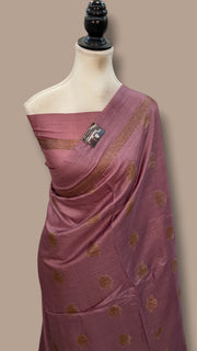 Pure Tussar Silk Handloom Banarasi Saree - The Handlooms