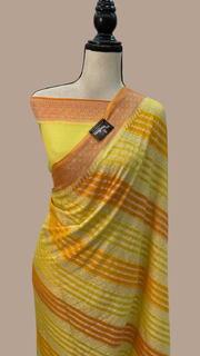 Pure Chiffon Khaddi Banarasi Saree - The Handlooms