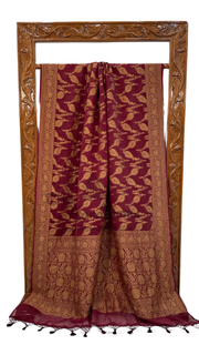 Khaddi Georgette Banarasi Saree -  Antique zari - The Handlooms