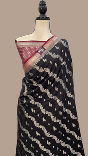 Pure Chiniya Silk Handloom Banarasi Saree - The Handlooms
