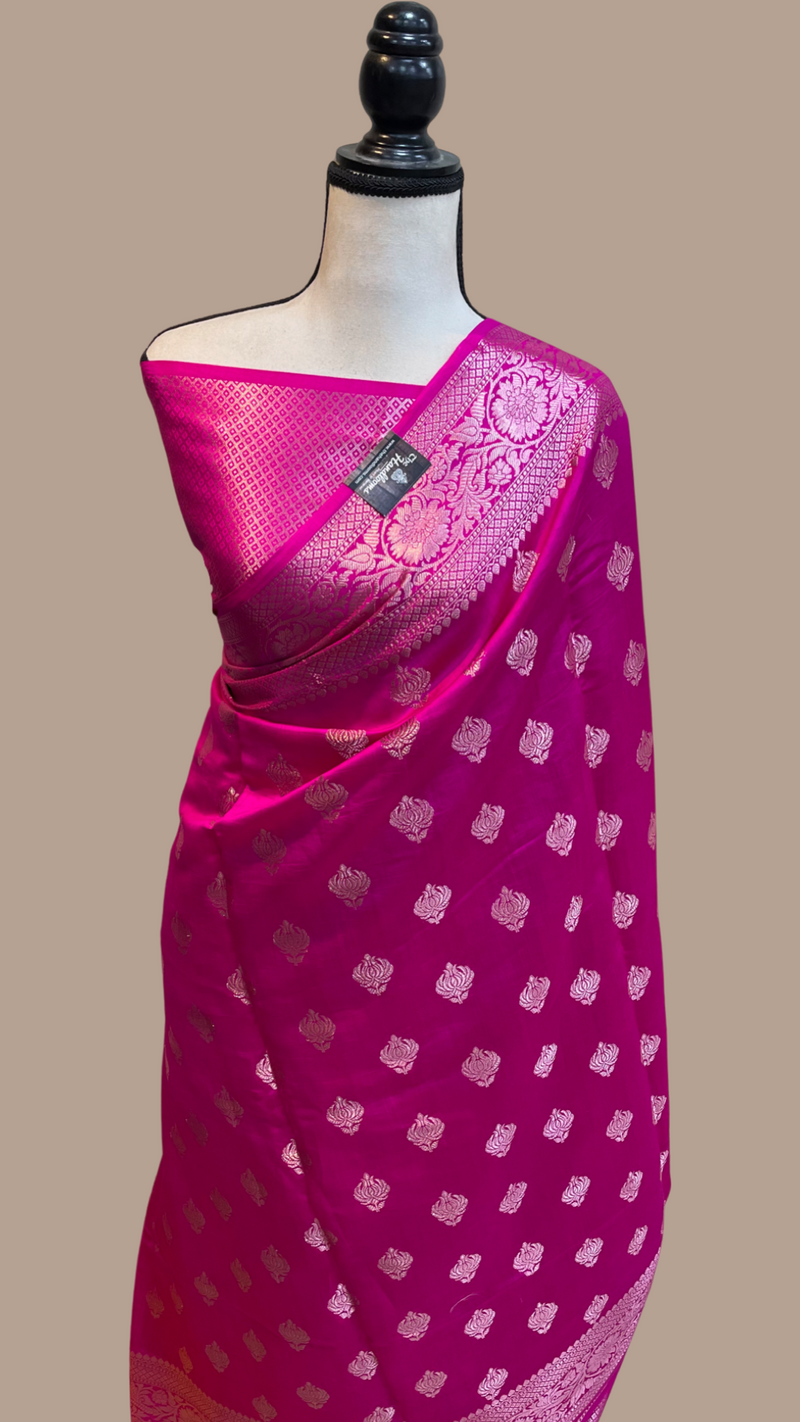 Pure Dupion Silk Banarasi Saree - The Handlooms