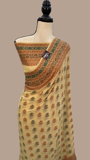 Pure Chiffon Khaddi Banarasi Saree - The Handlooms