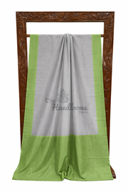Pure Katan Silk Handloom Banarasi Saree-Plain - The Handlooms