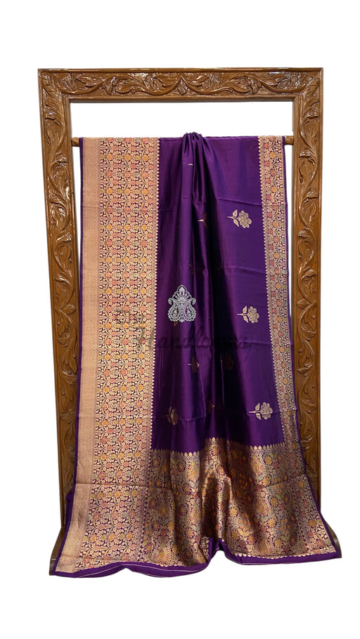 Pure Mango Silk Banarasi Handloom Saree - The Handlooms