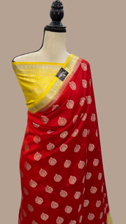 Pure Chiniya Silk Handloom Banarasi Saree - The Handlooms