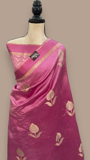 Pure Mango Silk Banarasi Handloom Saree - The Handlooms