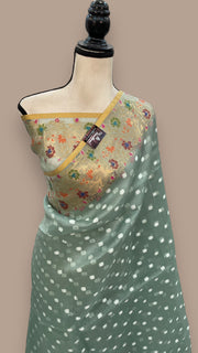 Pure Kora Handloom Banarasi Saree - The Handlooms