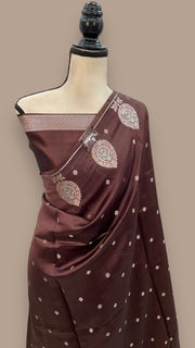 Pure Mango Silk Banarasi Handloom Saree - The Handlooms