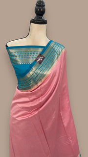 Pure Chiniya Silk Khaddi Handloom Banarasi Saree - The Handlooms