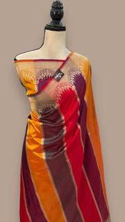 Pure Katan Silk Banarasi Handloom Saree - Rangkat - The Handlooms