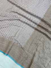 Khaddi Georgette Banarasi Saree -  Antique zari - The Handlooms