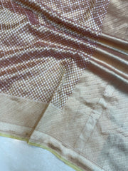 Pure Tissue Reshmi Zari Banarasi Brocade Handloom Saree - The Handlooms