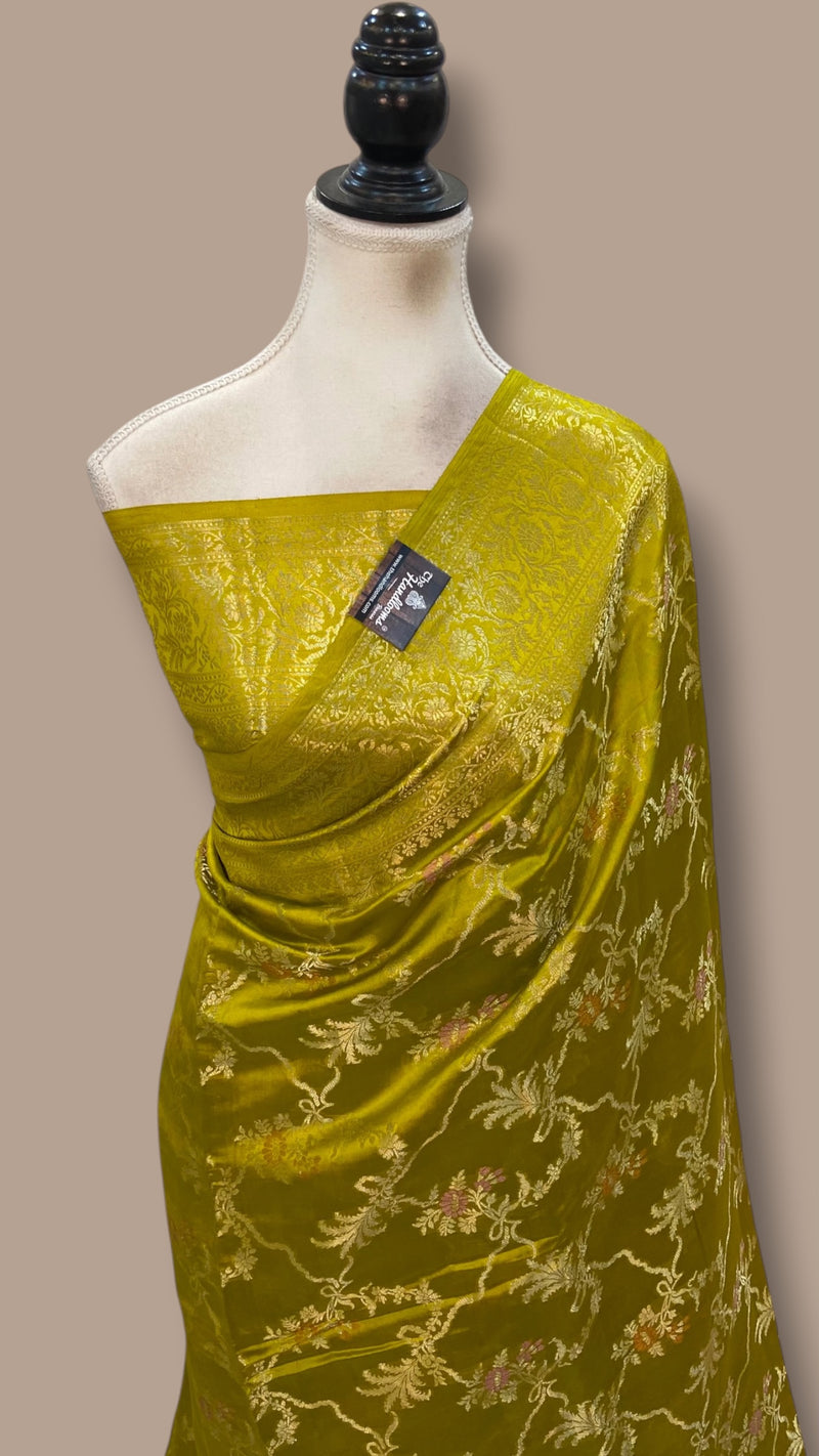 Pure Mango Silk Banarasi Handloom Saree