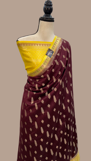 Pure Chiniya Silk Handloom Banarasi Saree - The Handlooms