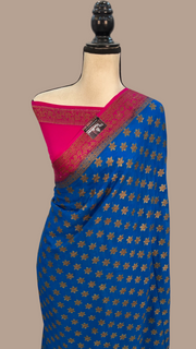 Pure Chiffon Khaddi Banarasi Saree - The Handlooms